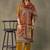 women ethnic motifs printed regular cotton kurta with trousers & with dupatta