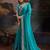 blue bandhani printed embroidered pure georgette bandhani saree