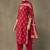 women ethnic motifs printed regular cotton kurta with trousers & with dupatta