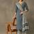 women printed regular cotton kurta with palazzos & with dupatta