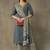 women printed regular cotton kurta with palazzos & with dupatta