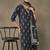 women ethnic motifs printed regular cotton kurta with trousers & with dupatta