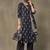 women ethnic motifs printed regular cotton kurta with trousers & with dupatta