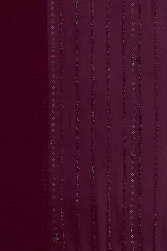 purple purple & black striped stone work pure chiffon saree