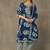 women floral printed regular thread work cotton kurta with trousers & with dupatta