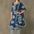 women floral printed regular thread work cotton kurta with trousers & with dupatta