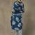 women floral printed regular thread work cotton kurta with trousers & with dupatta