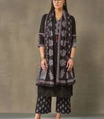 women ethnic motifs regular cotton kurta with palazzos & with dupatta