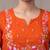 floral embroidered empire thread work cotton kurta with trousers & dupatta