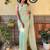 green embellished sequinned designer saree