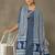 women ethnic motifs printed regular cotton kurta with palazzos & with dupatta