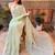 green embellished sequinned designer saree