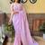 lavender embellished sequinned designer saree
