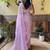 lavender embellished sequinned designer saree