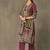 women ethnic motifs printed regular cotton kurta with trousers & with dupatta