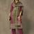 women ethnic motifs printed regular cotton kurta with trousers & with dupatta