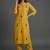 women ethnic motifs embroidered regular thread work kurta with trousers