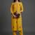 women ethnic motifs embroidered regular thread work kurta with trousers