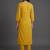 women ethnic motifs embroidered regular thread work kurta with trousers