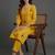 women ethnic motifs embroidered regular thread work kurta with trousers