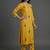 women ethnic motifs embroidered regular thread work kurta with trousers