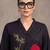 women floral embroidered regular thread work cotton kurta with trousers & with dupatta