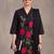 women floral embroidered regular thread work cotton kurta with trousers & with dupatta