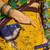 yellow ethnic motifs pure cotton ready to wear saree