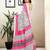 white pure cotton ready to wear saree