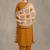 women embroidered empire thread work cotton kurta with trousers & dupatta