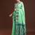 green woven design zari muga saree