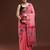 pink woven design muga saree