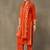 women embroidered regular sequinned cotton kurta with palazzos & with dupatta