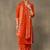 women embroidered regular sequinned cotton kurta with palazzos & with dupatta