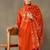 women embroidered regular sequinned cotton kurta with palazzos & with dupatta