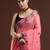 pink woven design muga saree