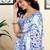 white floral print pure cotton ready to wear saree