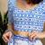 white floral print pure cotton ready to wear saree