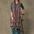 women ethnic motifs printed regular cotton kurta with palazzos & with dupatta