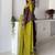 brown floral ikat saree