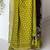 brown floral ikat saree