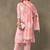 women floral printed regular cotton kurta with trousers & with dupatta