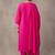 women ethnic thread work cotton kurta with trousers & with dupatta