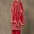 women printed regular cotton kurta with trousers & with dupatta