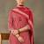 women printed regular cotton kurta with trousers & with dupatta