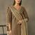 women printed regular cotton kurta with palazzos & with dupatta