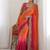 multicolor ombre embroidered tissue heavy work saree