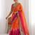 multicolor ombre embroidered tissue heavy work saree
