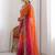 multicolor ombre embroidered tissue heavy work saree