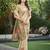 cream floral aari work tissue kanjeevaram saree